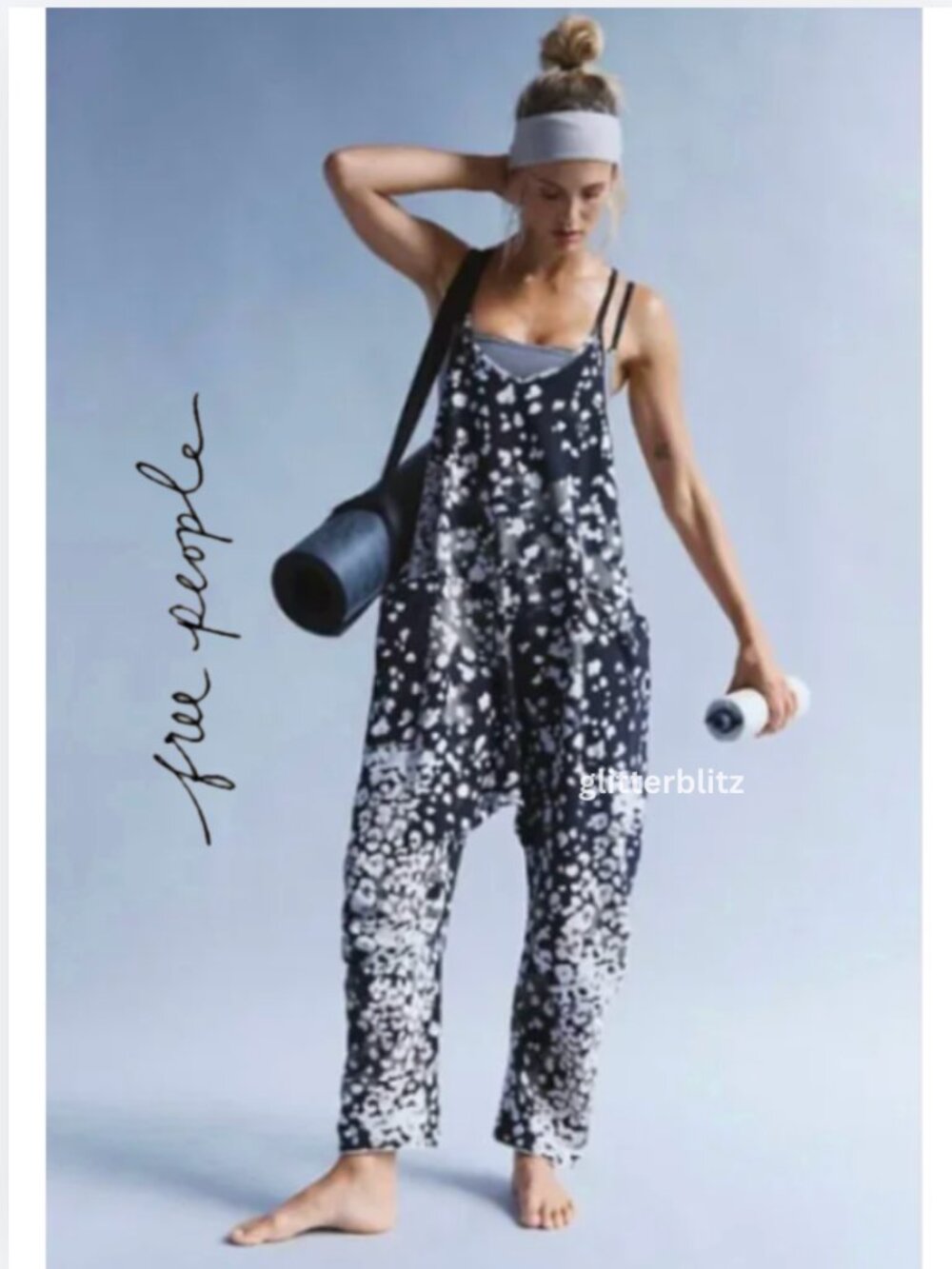 Free People Hot Shot Printed Onesie Wildside Black Combo - LAST ONE IN STOCK!